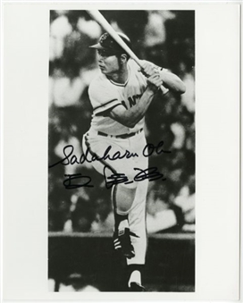 Sadaharu Oh Autographed 8x10 Photo Signed In English and Japanese